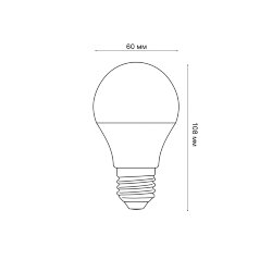 LED-A60-7W-6500K-E27-FR-SLS Лампа светодиодная, Форма A, матовая, Дневной свет 6500K