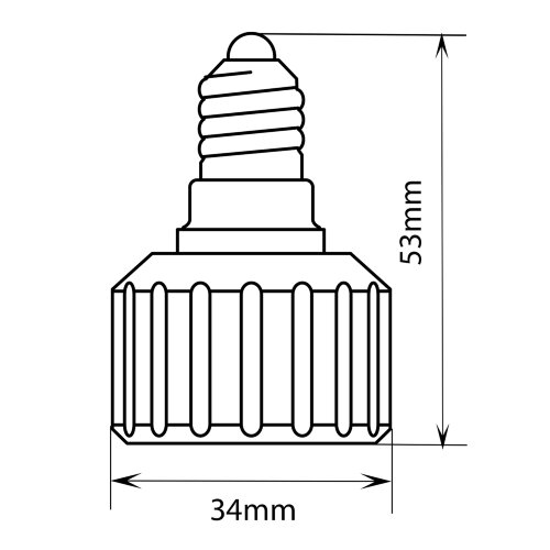 LH14-GU10L Переходник с цоколя Е14 на GU10, Материал корпуса PBT - фото 4