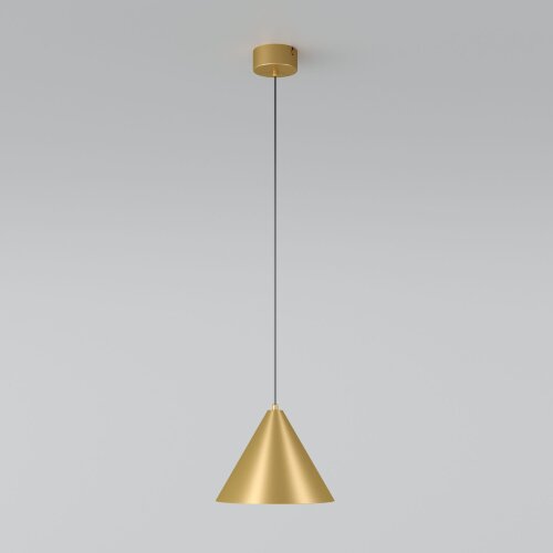 Светильник подвесной светодиодный Conus 13W 3000K золотой - фото 1