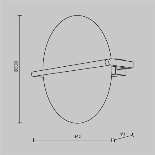 Настенный светильник (бра) Mira 3000К 14Вт (Золото) - фото