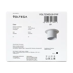 Встраиваемый светильник VGL7234DLB-01W - GU10x1 (Белый) VGL7234DLB-01W