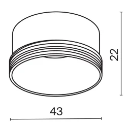 Декоративное кольцо для Focus LED 5Вт (Белый)