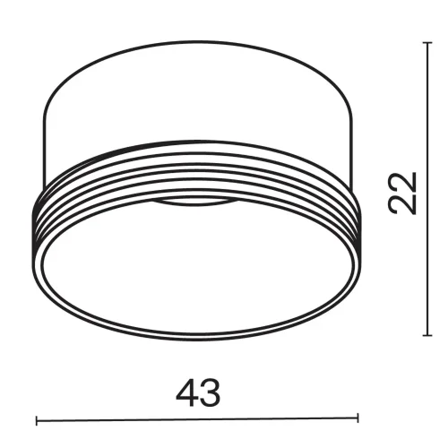 Декоративное кольцо для Фокус / Focus LED 5Вт (Белый) RingS-5-W - фото 2
