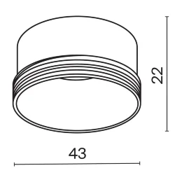 Декоративное кольцо для Фокус / Focus LED 5Вт (Белый) RingS-5-W