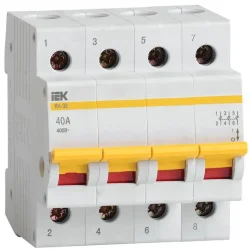 Выключатель нагрузки (мини-рубильник) 4п 40А ВН-32 KARAT IEK MNV10-4-040
