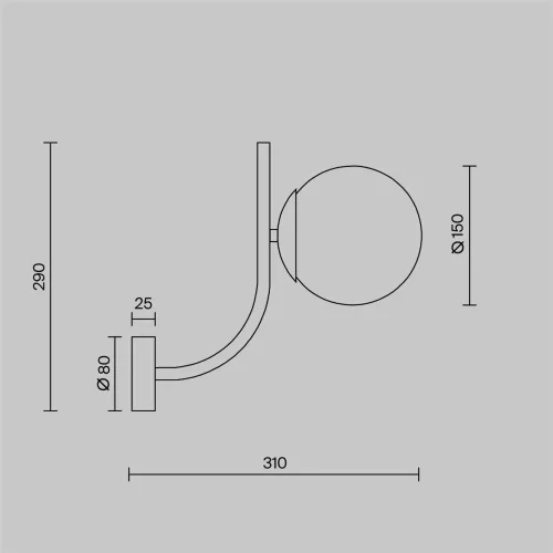 Настенный светильник (бра) Rendez-vous E14х1 40Вт (Латунь) - фото