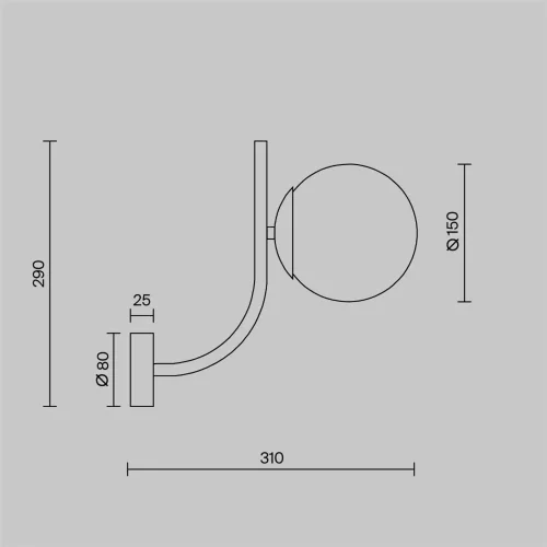 Настенный светильник (бра) Rendez-vous E14х1 40Вт (Латунь) - фото 5
