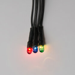 UDL-S1500-300-DGA MULTI IP20 MINI Гирлянда с контроллером, 15м, 300 миниламп накаливания, Разноцветный свет, Провод зеленый.