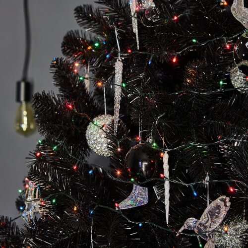 UDL-S1500-300-DGA MULTI IP20 MINI Гирлянда с контроллером, 15м, 300 миниламп накаливания, Разноцветный свет, Провод зеленый. - фото 8