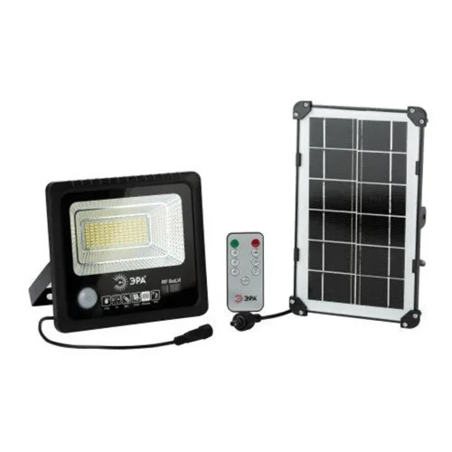 Прожектор светодиодный 50Вт 5000К 360лм IP65 уличный с датчиком движения солнечная батарея ПДУ Эра Б0049546 - фото