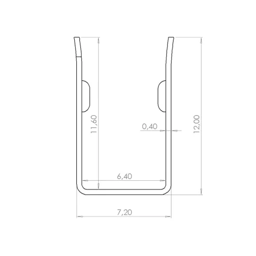 Крепеж оцинкованный гибкий 6x12мм S21 - фото II
