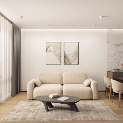 Накладной светильник, IP 20, 15 Вт, GU5.3, белый, алюминий, Denkirs DK2050-WH