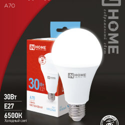 Лампа светодиодная LED-A70-VC 30Вт 230В Е27 6500К 2850Лм IN HOME