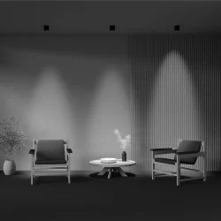 Потолочный светильник Lens 15Вт 4000К 70° (Черный)