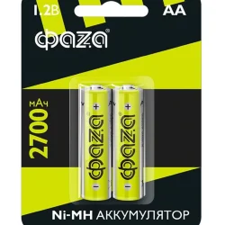 Аккумулятор AA Ni-MH 1.2В 2700мА.ч BL-2 (уп.2шт) ФАZА 5003002
