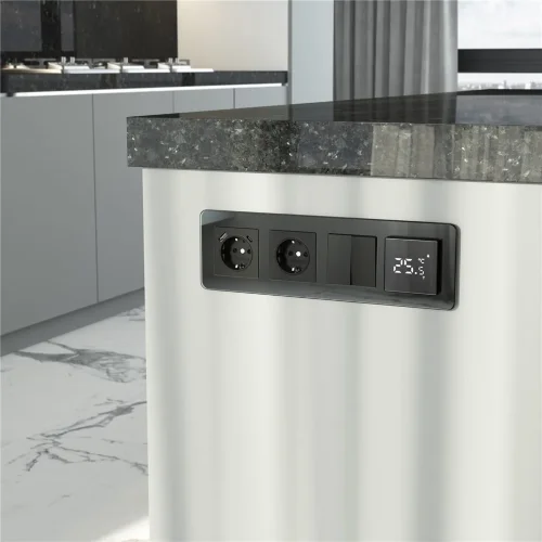 Рамка из стекла на 4 поста Elite черный W0042448 - фото 2