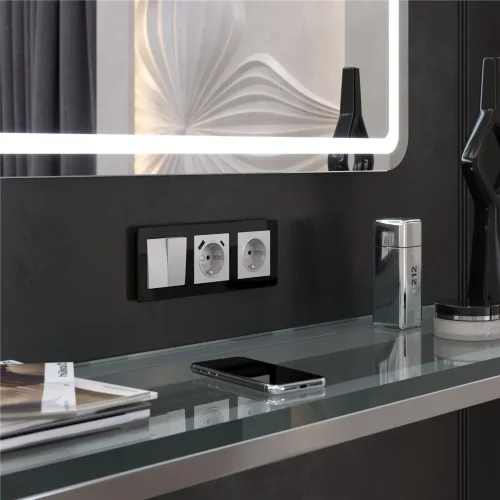 Рамка из акрила на 3 поста Acrylic черный W0032708 - фото 3