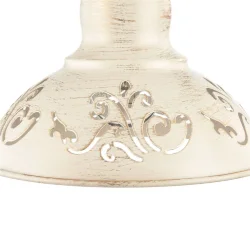 Светильники выполнены из металла цвета кремового золота. На плафонах светильников ажурно вырезаны узоры, прекрасно сочетающиеся с плавными изгибами арматуры. Благодаря большому ассортименту изделий серии Benoit легко выбрать светильник, подходящий как для