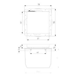 Заглушка (слоновая кость) W1159203