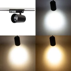 Светодиодный трековый светильник 2L VTB80 PX100(220VAC, 26-30W, 3000/4000/6500K, 36°, CRI&gt;90,черный)