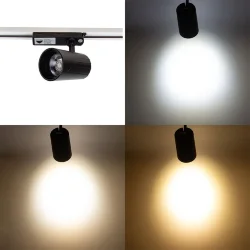 Светодиодный трековый светильник 2L VTB80 PX100(220VAC, 26-30W, 3000/4000/6500K, 36°, CRI>90,черный)