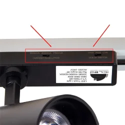 Светодиодный трековый светильник 2L VTB80 PX100(220VAC, 26-30W, 3000/4000/6500K, 36°, CRI>90,черный)