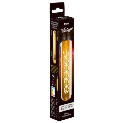 IL-V-L32A-60-GOLDEN-E27 CW01 Лампа накаливания Vintage, Форма цилиндр, длина 185 мм, Форма нити CW