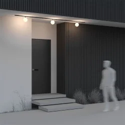 Уличный трековый светильник Luna Elasity IP 3000К 9Вт 120° черный (Черный)