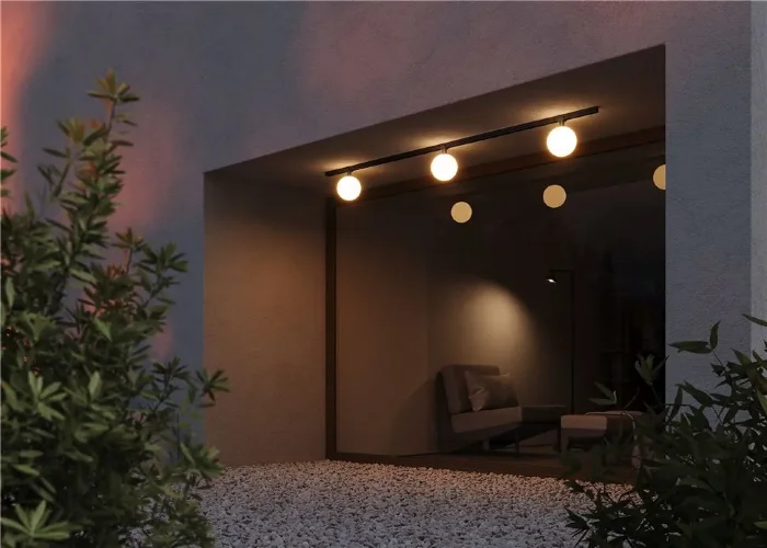 Уличный трековый светильник Luna Elasity IP 3000К 9Вт 120° черный (Черный) - фото 10