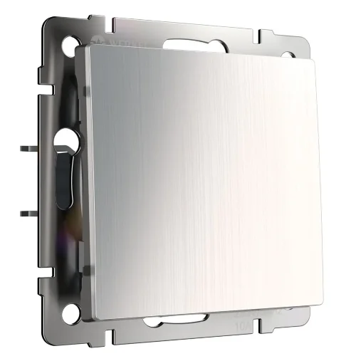 Выключатель одноклавишный проходной (глянцевый никель) W1112002 - фото