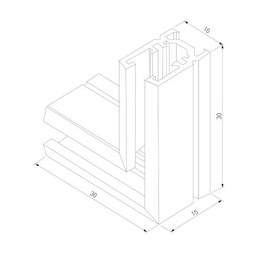 Коннектор угловой для накладного шинопровода Mini Magnetic 85179/00 - фото 5