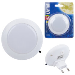 DTL-303-Круг-White-3Led-0.5W Светильник-ночник, Блистерная упаковка.