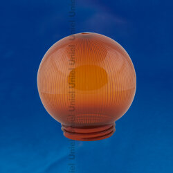 UFP-P150A BRONZE Рассеиватель призматический с насечками в форме шара для садово-парковых светильников, Диаметр 150мм, Тип соединения с крепежным элементом резьбовой, Материал САН-пластик, Цвет бронзовый, Упаковка 16 шт, в групповой картонной коробке.