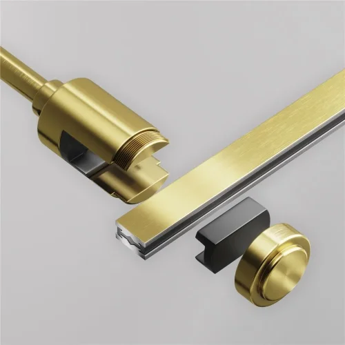 Крепление настенное Wall одинарное удлиненное Flarity латунь (Латунь) - фото 4