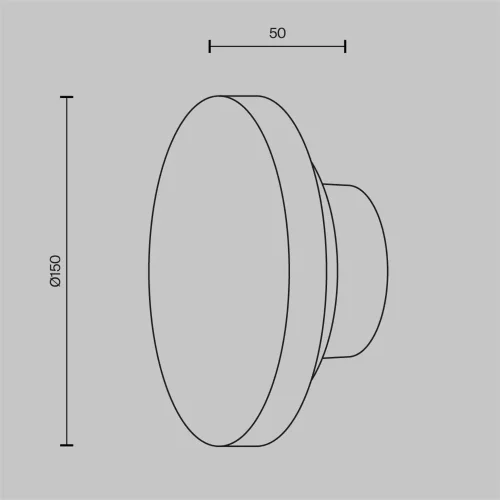 Настенный светильник (бра) Glamping 3000K 7Вт (Черный) - фото 7