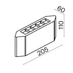 Архитектурная подсветка Тяга / Pull 3000K 8Вт IP 54 (Графит) O412WL-L8GF3K