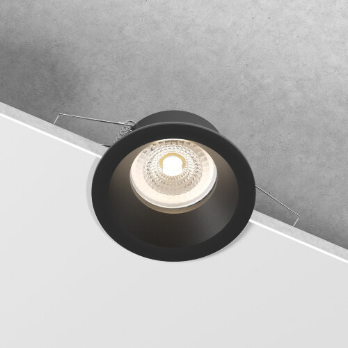 Светильник встраиваемый Andi GU10 черный IP44 - фото 1