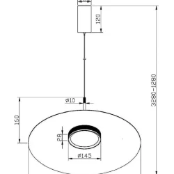 Подвесной светильник El 3000К 12Вт (Черный)