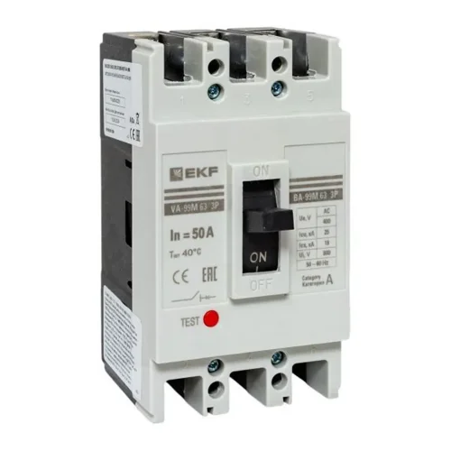 Выключатель автоматический 3п 63/50А 25кА ВА-99М PROxima EKF mccb99-63-50m - фото