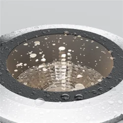 Встраиваемый светильник Клапан / Vent 3000К 8Вт IP 67 28° (Серебро) O516DL-L8S3K