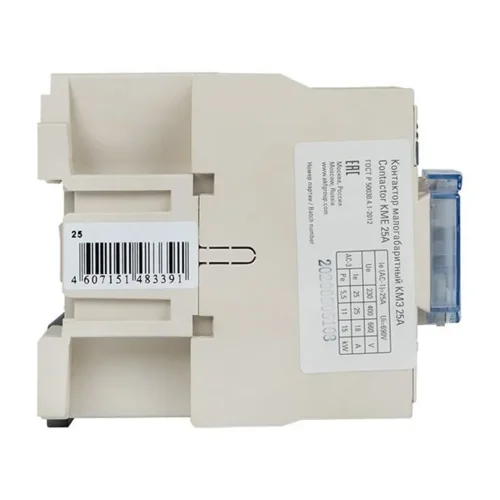 Контактор КМЭ-2 25А кат. 400В AC 1НО EKF ctr-s-25-380 - фото 8
