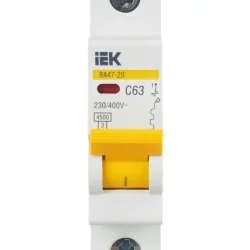 Выключатель автоматический модульный 1п C 63А 4.5кА ВА47-29 KARAT IEK MVA20-1-063-C