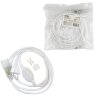 UCX-SP2-N21 WHITE 1 STICKER Провод электрический для светодиодных лент ULS-N21 NEON 220В, 8x16мм, 2 контакта, Цвет белый, TM Uniel - фото 3