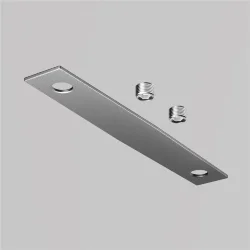 Коннектор прямой для шинопровода Levity (Серебро)