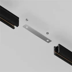 Коннектор прямой для шинопровода Levity (Серебро)