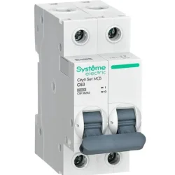 Выключатель автоматический 2п City9 Set (АВ) С 63А 6кА 230В SE C9F36263