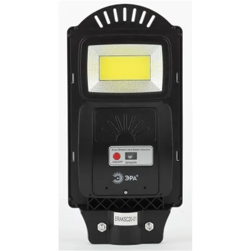 Светильник 20Вт 5000К IP65 450лм консольный на солнечной батарее COB с датчиком движения ПДУ Эра Б0046791 - фото 3