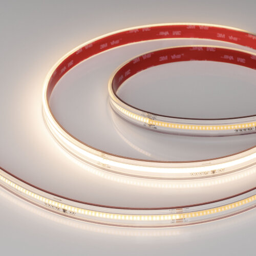 Светодиодная лента герметичная SPI-COB-PS-X378-14mm 24V Warm3000-PX63-BPT (7 W/m, IP67, 5m) (Arlight, бегущий огонь) - фото 1