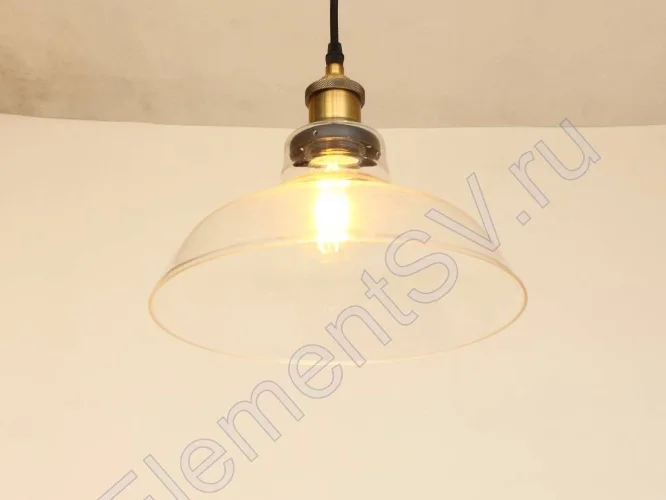 Светильник лофт PG208-C PA32 (220V, E27, стекло) - фото.