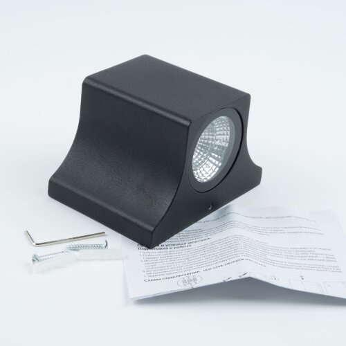 ULU-S24A-5W-4000K IP65 BLACK Светильник светодиодный уличный, Архитектурный накладной, Белый свет 4000K, Корпус черный. - фото 3